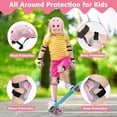 thumbnail image 4 of Adjustable Kids Bike Helmet Set with Knee, Elbow and Wrist Pads, Toddler Helmet for Ages 3-5-8-14 Boys Girls, Protective Gear Set for 3-14 Kids & Youth, for Bikes Skateboards Rollerskates, 4 of 6