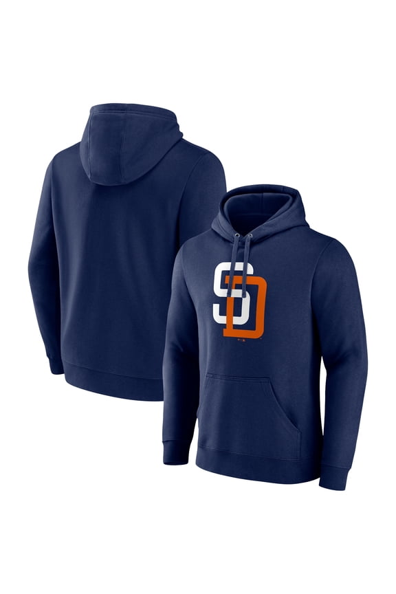Men's Navy San Diego Padres Cooperstown Collection Pullover Hoodie