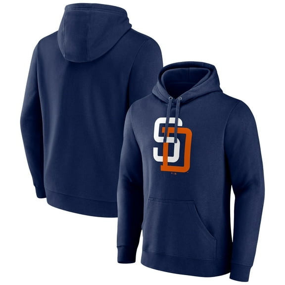 Men's Navy San Diego Padres Cooperstown Collection Pullover Hoodie