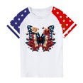 thumbnail image 4 of GERsome Boys Girls 4th of July T-Shirts Unisex Kids Crew Neck Short Sleeve Tops American Flag Graphic Patriotic Tshirts Loose Fit Summer Tee, 9-10Years, 4 of 4