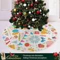 thumbnail image 6 of FMSHPON Happy Birthday Party Fireworks Xmas Christmas Tree Skirt Stand Mat for Holiday Party Decoration Indoor Outdoor 36 inches, 6 of 6
