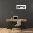 thumbnail image 3 of Grey, Jace 18x9 White Modern Wood Framed Museum Art Print Titled - Enjoying Bath, 3 of 4