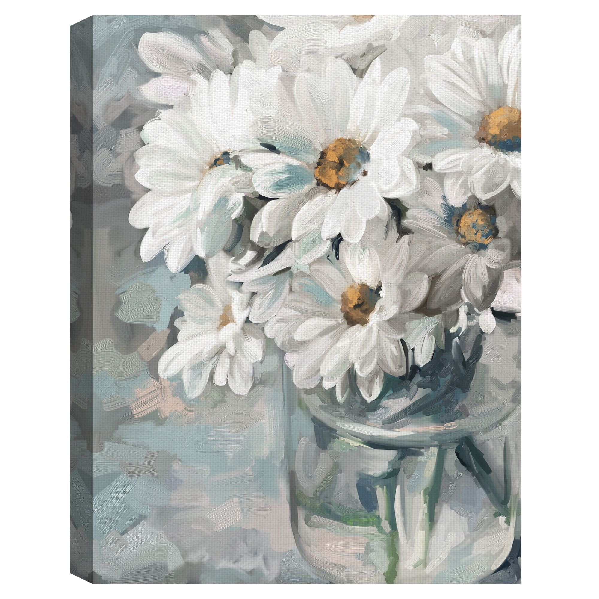 Masterpiece Art Gallery Mason Jar Bouquet II By Studio Arts Canvas Art Print 30" x 40"