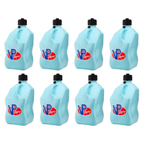 VP Racing 3632-CA, 5.5-Gallon Motorsport Racing Jug with Contoured Handle, Multipurpose Cap and Rubber Gaskets, Sky (8 Pack)