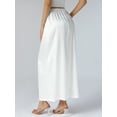 thumbnail image 6 of Baby Sweetie Women Plus Size Half Slip Underskirt, Solid Color Elastic Waist Inner Lining for Midi Skirt, Long Underskirt for Ladies, 6 of 10
