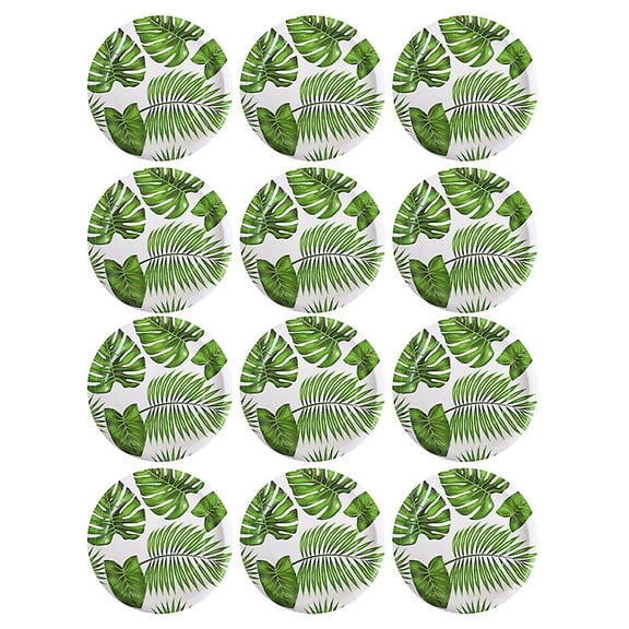 30pcs Monstera Leaves Plate