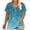 Light Blue, variant on Staron Summer T-Shirts for Women Plus Size V-Neck Casual Vintage Print Short Sleeve Loose Basic Tee, Purple 3XL