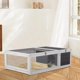 thumbnail image 3 of Wangone Wooden Tortoise Habitat Indoor Outdoor Enclosure with Transparent Panels & Removable Tray – Large Tortoise House for Small Pets, Backyard or Home Use, 3 of 7
