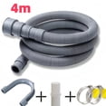 thumbnail image 1 of 1.5/2/3/4M PVC Washing Machine Dishwasher Drain Waste Hose Extension Pipe With Bracket Set Wash Machine Ablaufschlauch #W0, 1 of 5