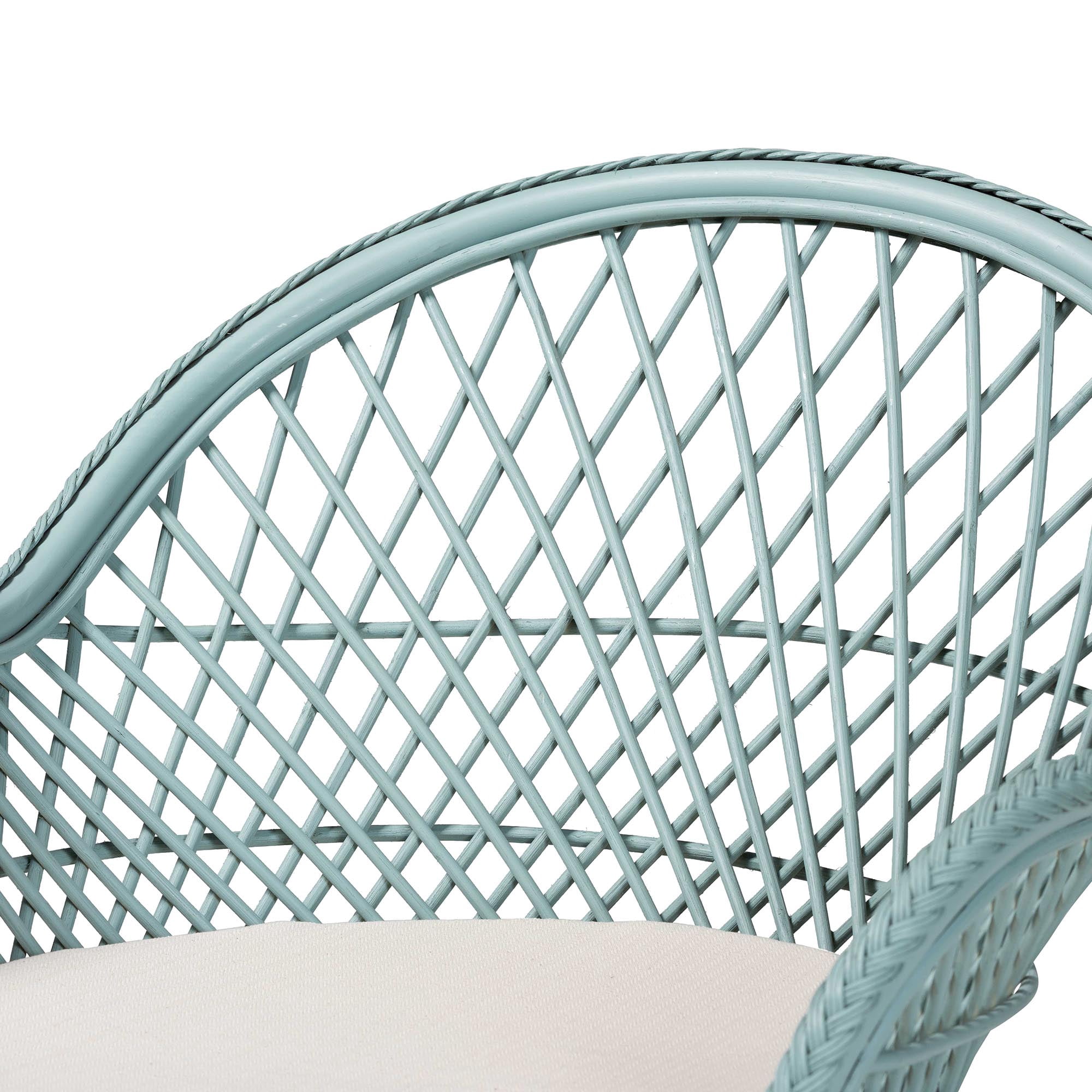 bali & pari Casilda Boho Arm Chair, Pastel Cyan