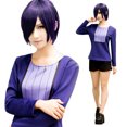 thumbnail image 2 of Fiudx Ofertas Y Liquidación Peluca Púrpura Japonesa De Los Hombres De La Moda Peluca Corta Del Pelo Diario Para El Partido De Cosplay, 2 of 6