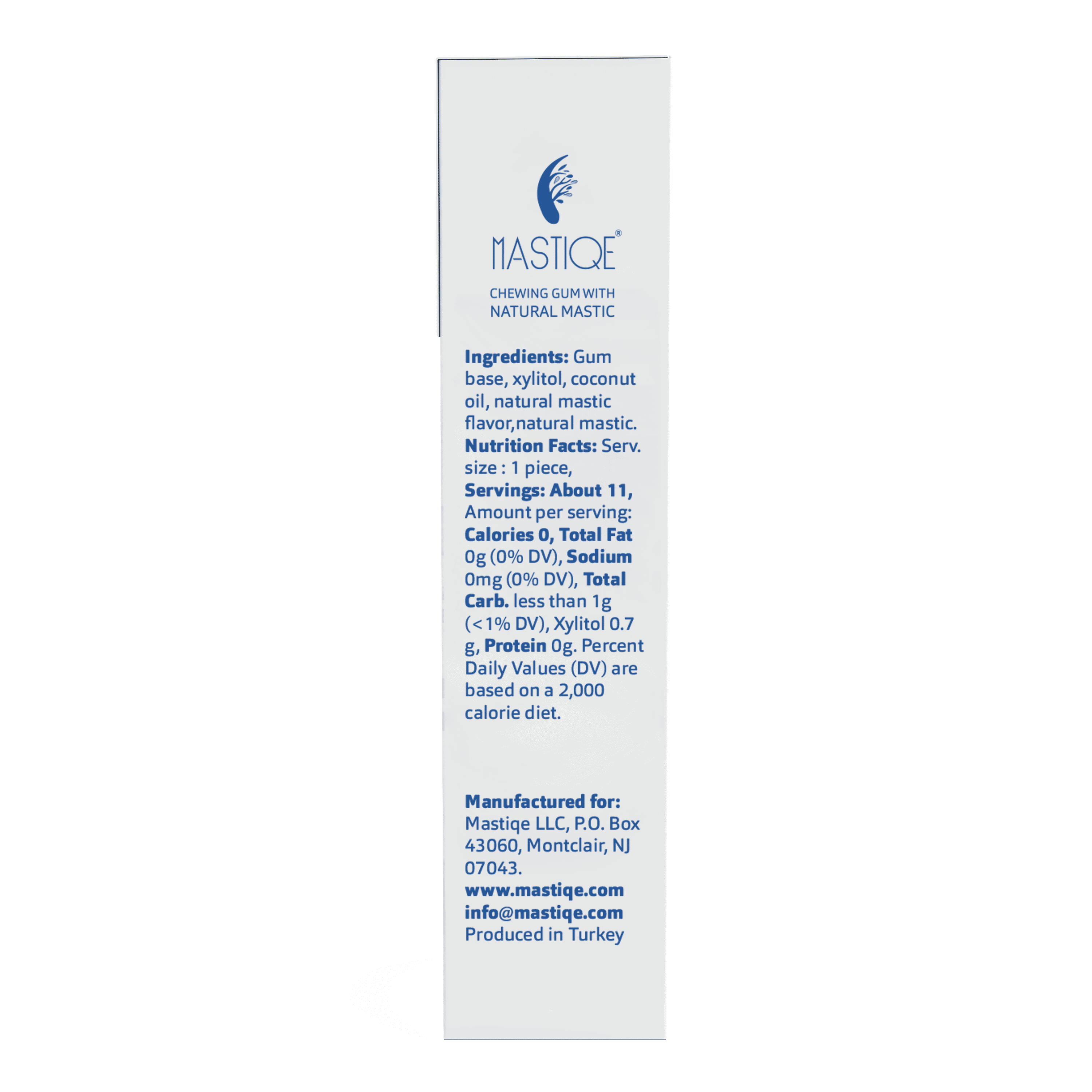 Mastiqe Sugar Free Chewing Gum with Natural Mastic -Plain