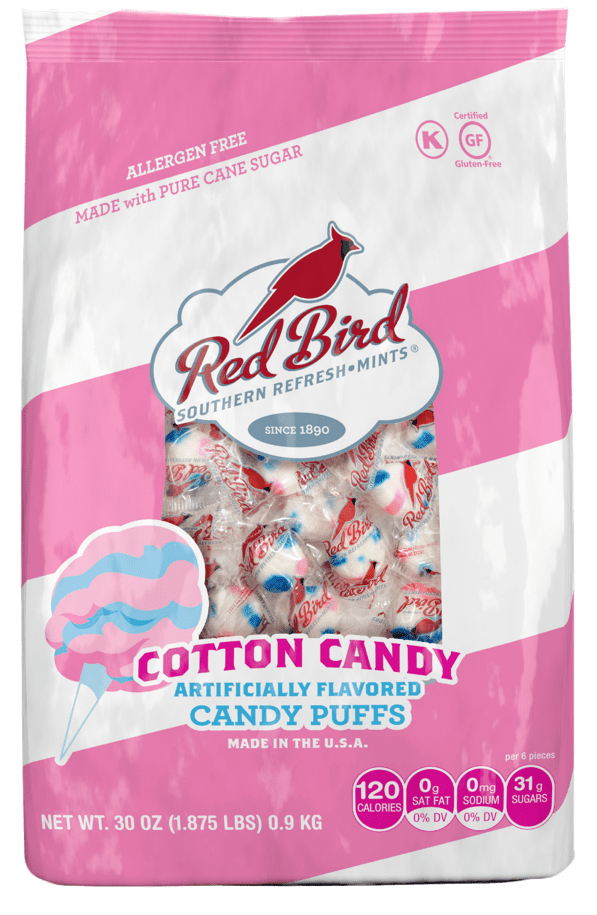 Red Bird Cotton Candy Puffs 30 oz bag