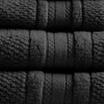 thumbnail image 3 of Madison Park Black Bath Towels, Cotton Bath Towel Set, Absorbent, Quick Dry, Soft, Lightweight Bath Towels, Hand Towels, Wash Towels, Black, 6-Piece, 3 of 6