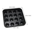 thumbnail image 2 of LOLIPPYY Black Plastic Pool Ball Holder Tray for Precise Billiard Accessories and Organized Storage, 2 of 8