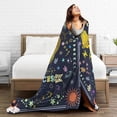 thumbnail image 5 of Anime Pisces Throw Blanket Constellation Blankets Soft Horoscope Astrology Flannel Throw Blankets Zodiac Sign 60"X50", 5 of 7