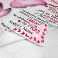 thumbnail image 4 of LHSHID Custom Lover Name Message Text Blanket to My Daughter from Mom and Dad I Believe in You Hugging You Butterfly Personalized Bed Blanket, 4 of 5