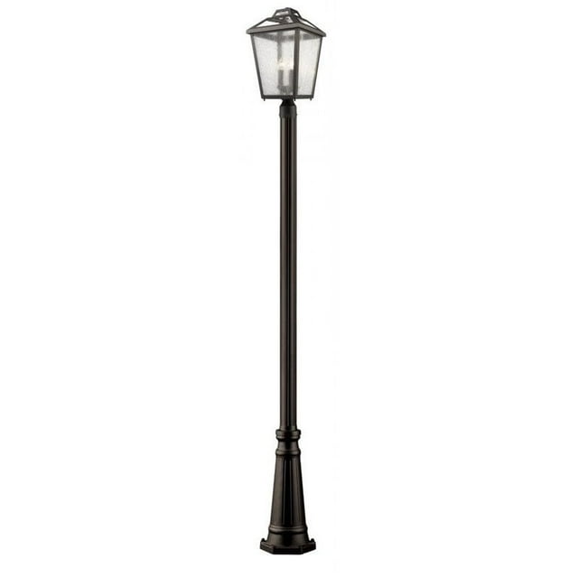 Z-Lite Bayland 3 Light Outdoor Post Light in Oil Rubbed Bronze