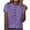 Purple, variant on Summer Rollbacks ! Aqestyerly Womens Plus Size Top Clearnce,Women's Casual Round Neck Short-Sleeved Printed T-Shirt Tops