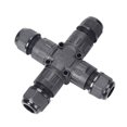thumbnail image 3 of Mistaha IP68 Waterproof Junction Box Crossed-shape Two Inlet & Two Outlets Outdoor Electrical Cable Connector, 3 of 8