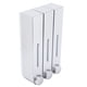 thumbnail image 3 of Dispensador de jabón líquido para ducha de pared, tres cabezales, para baño de hotel, plateado, 6028, tres tazas, 3 of 13