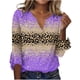 thumbnail image 4 of Ichuanyi liquidación de moda femenina camiseta suelta 3/4 manga blusa v cuello tops casuales ICHUANYI WER202308243385, 4 of 6