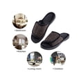 thumbnail image 7 of DL Adjustable Mens Slippers Memory Foam Open Toe House Slippers, 7 of 7