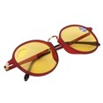 thumbnail image 4 of Gafas con bloqueo de rayos azules, lentes amarillas que reducen la fatiga visual por migraña, gafas ligeras para juegos de computadora para hombres, 4 of 14