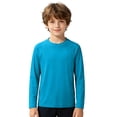 thumbnail image 2 of Boy Rash Guard Long Sleeve Sun Protection Athletic Shirts Quick Dry Shirt Summer Shirts for Boys 7-8 Years, 2 of 9