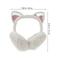thumbnail image 2 of HAMPPLIES Kids Earmuffs Girls White Plush 2Pcs 8.3X7.1X4.7In Ear Protection, 2 of 8