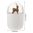 thumbnail image 2 of IFANLANDOR 2Pcs Cartoon Style Plastic Cotton Swab Holder for Home Use Lovers Multi 4.3x2.4in, 2 of 5