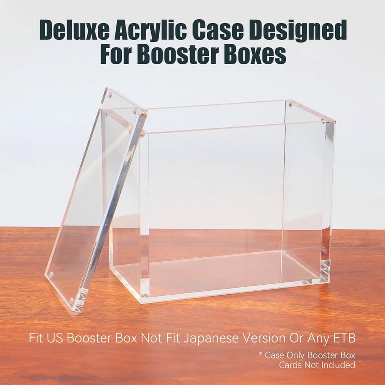 Ngadrk Acrylic Display Case, ETB Protector Case, Booster Box Acrylic Case(138*77*124mm)  - Walmart.com