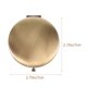 thumbnail image 4 of ColoMX Espejo de maquillaje de maquillaje portátil de metal de madera espejo redondo retro espejo plegable para mujeres, 4 of 7