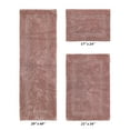 thumbnail image 2 of Better Trends Luxury Bathroom Rug 3 Piece Set 100% Cotton Tufted Bath Rug Water Absorbent, Reversible Machine Washable Bathmat Decor, Laundry Room Pink Lux Collection, 2 of 4