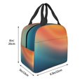 thumbnail image 3 of Disketp yellow orange and teal Bolsa Térmica para Almuerzo para Hombre y Mujer, Ideal para Trabajo, Senderismo y Picnic, 3 of 8