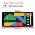 thumbnail image 3 of Compatible avec Google Pixel 4 TG Étui Portefeuille en Cuir à Rabat Porte-Cartes Support Accessoires pour Cellulaire Porte-Monnaie Fente pour Pièce d'Identité de Crédit Étuis de Téléphone pour Pixel1 Femmes Hommes Rose, 3 of 5