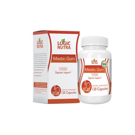 Mastic Gum 1000 mg 120 Vegetarian Capsules by Logic Nutra, Supports gastrointestinal Health