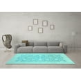 thumbnail image 3 of Ahgly Company Indoor Rectangle Oriental Light Blue Traditional Area Rugs, 8' x 12', 3 of 4