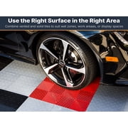 FlooringInc Nitro Garage Floor Tiles, Vented Pattern, Interlocking, Black, 12x12, 52 pack, 52 sq/ft