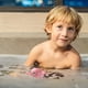 thumbnail image 2 of Fiudx Ofertas Relámpago Niños Verano Playa Baño Agua Oso Cachorro Juguetes Cuerda Agua Rueda Natación, 2 of 4