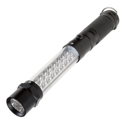 Hanging Aluminum LED Flashlight –90 Lumens Aluminum Handheld Dual Beam Spotlight With Magnetic Base for Fishing, Camping and Auto Repair by