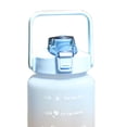 thumbnail image 2 of Botella de agua grande con popote - Marcador motivacional de tiempo y volumen de agua (B), 2 of 5