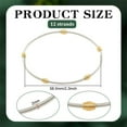 thumbnail image 2 of EIGTHTAIL 48 Loops 4 Colors Spring Jewelry Wire 2-1/4 inch Stackable Guitar String Bracelets Steel Memory Wire for Summer Jewelry Supplies Art Creation DIY Crafts Black Platinum Silver Go, 2 of 9