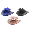 thumbnail image 1 of 3 uds sombrero de malla pinza para el pelo cóctel fiesta de té boda Derby Negro Rosa Yuyangstore sombrero tocado, 1 of 8
