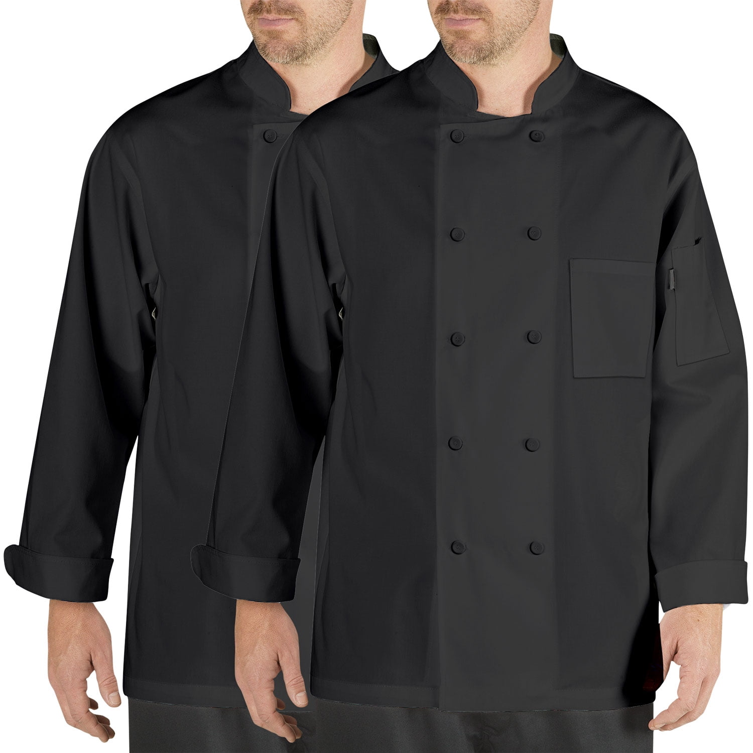 Dickies Lightweight Chef Coat Long Sleeve Cool Breeze with Mesh Vent Inlay DC104