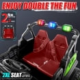 thumbnail image 3 of Funcid 24V 4WD Ride on Toys, 2-Seater Ride on cars with Remote Control, Electric Car, Power UTV Wheels with 4*200W Motor, Bluetooth, Music, Lights, 3 Speeds, Spring Suspension, Green, 3 of 8