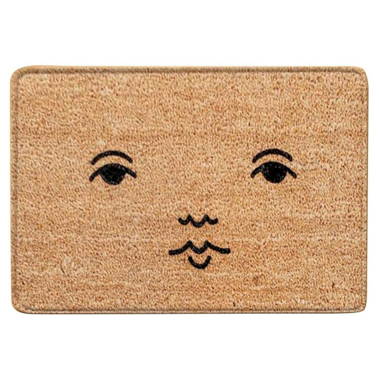 Smiley Face Doormat Coir Doormat Funny Doormat Cute 