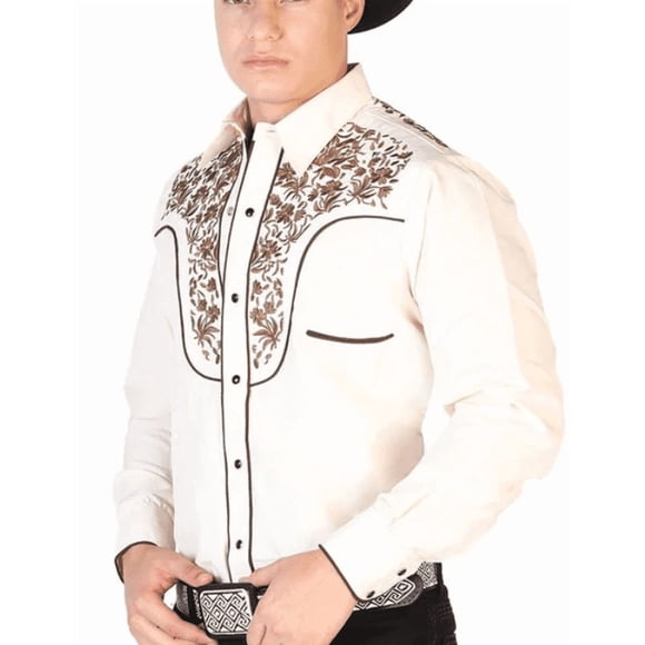 Men's Western Cowboy Graphic Button Down Shirt Vintage Retro Collared Long Sleeve Slim Fit Casual Work Shirt