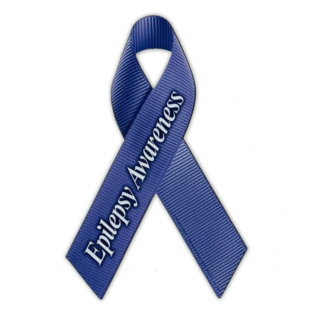 - Magnetic Bumper Sticker - Epilepsy Support Ribbon - Awareness Magnet - 4.25
