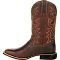 thumbnail image 2 of GIPQJK Men's Western Cowboy Boots - Retro Leather with Intricate Embroidery, Square Toe, Sturdy Heel, Mid - Tube, Pull - On Tabs for a Fashionable Ensemble.,Brown 41, 2 of 6